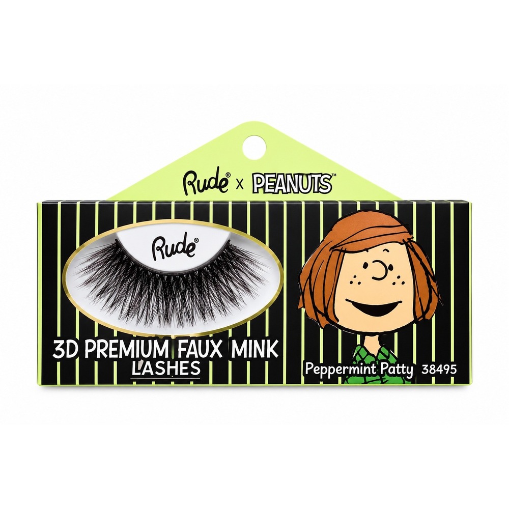 Rude x Peanuts Peppermint Patty 3D Premium Faux Mink Lashes